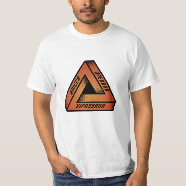 Camiseta Vipassana Meditación Anicca Upekkha Equanimidad Ze (Anverso)