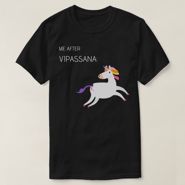 Camiseta Vipassana Meditación Después (Diseño del anverso)
