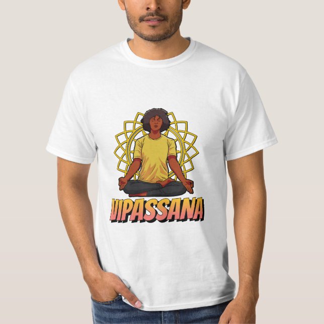Camiseta Vipassana Meditación Espiritual Anicca Ser Liberad (Anverso)