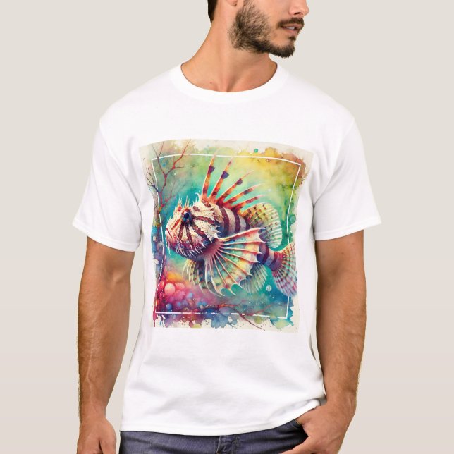 Camiseta Viperfish Stomiiformes 080824AREF146 - Watercolor (Anverso)