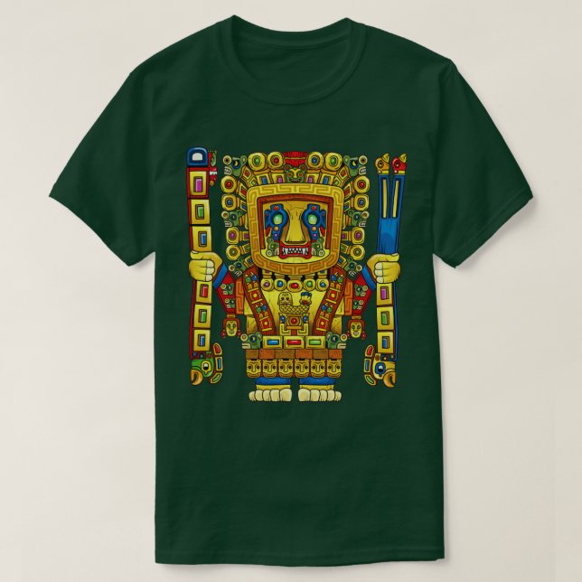 Camiseta Viracocha Inca Dios Matiología Ancianos Mayas W (Diseño del anverso)