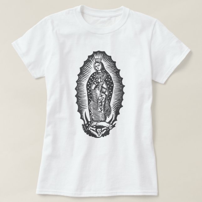 Camiseta Virgen de Guadalupe (Diseño del anverso)