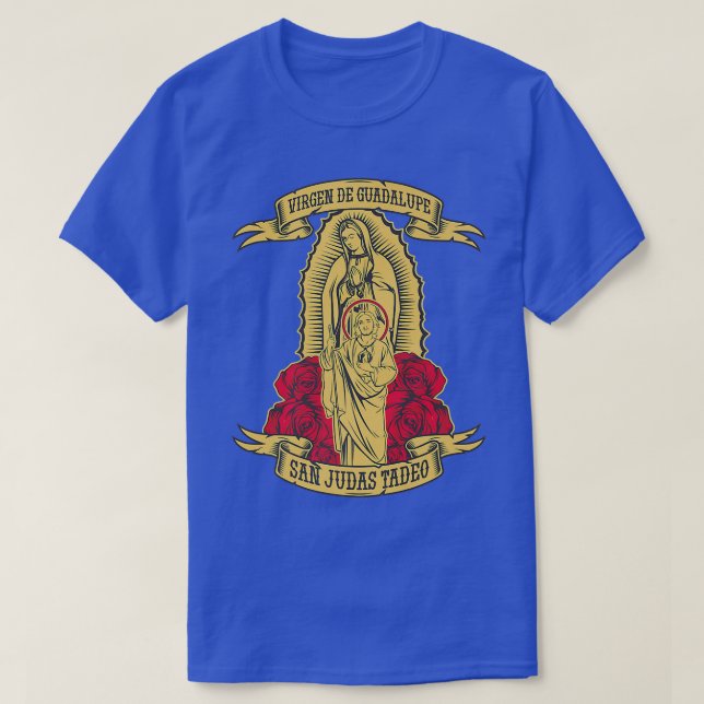 Camiseta Virgen de Guadalupe con San Judas Tadeo (Diseño del anverso)