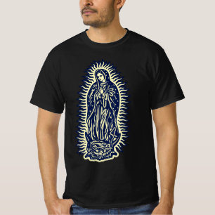 Camiseta Virgen De Guadalupe. Madre María, Virgen Madre. C