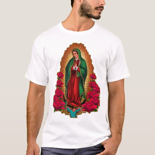 Camiseta Virgen De Guadalupe María Católica (Anverso)