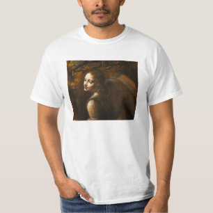 Camiseta Virgen de Leonardo da Vinci del ángel de las roca