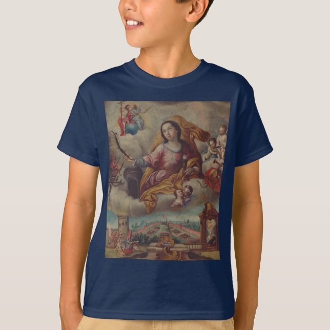Camiseta Virgen de Santa Bárbara y mártir (Anverso)