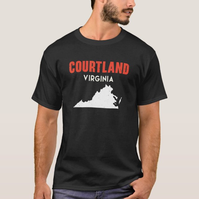 Camiseta Virgen de Viajes de Courtland Virginia Estados Uni (Anverso)
