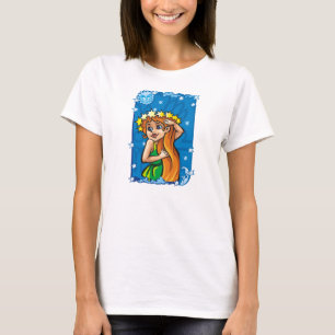 Camiseta Virgen en el cielo nocturno