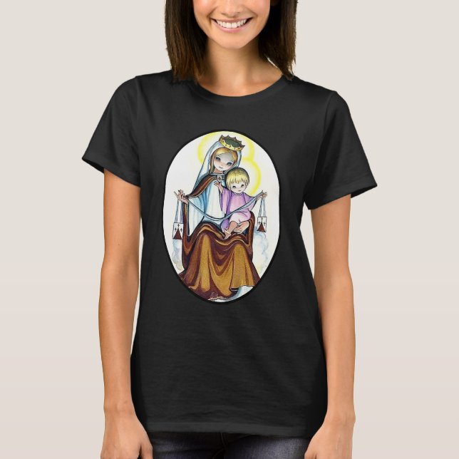 Camiseta Virgen María animada (Anverso)