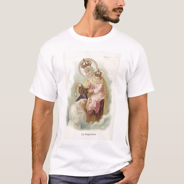 Camiseta Virgen María con el niño de Cristo (Anverso)
