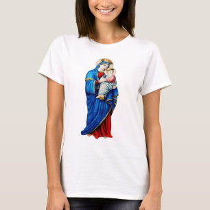 Camiseta Virgen María con el Niño Jesús
