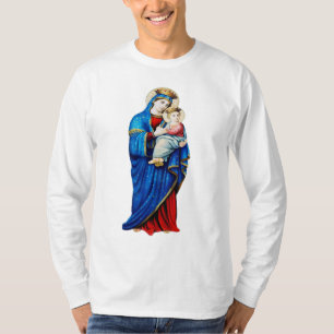 Camiseta Virgen María con el Niño Jesús