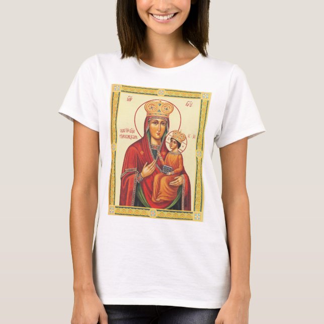 Camiseta Virgen María con Niño Jesús (Anverso)
