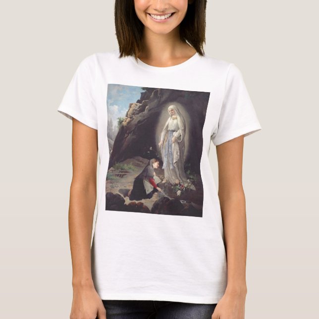 Camiseta Virgen María de Lourdes (Anverso)