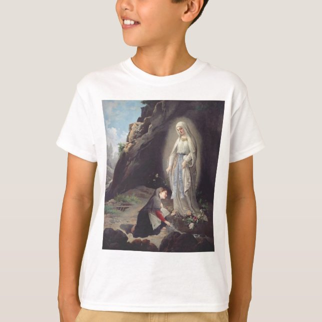 Camiseta Virgen María de Lourdes (Anverso)