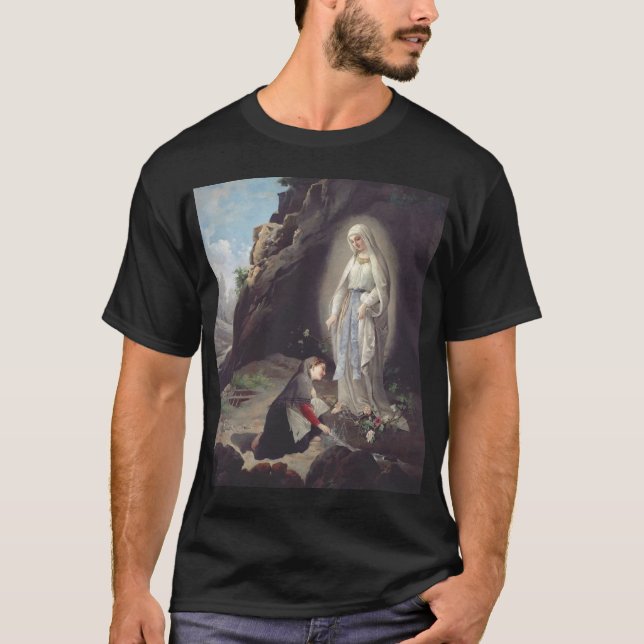 Camiseta Virgen María de Lourdes (Anverso)