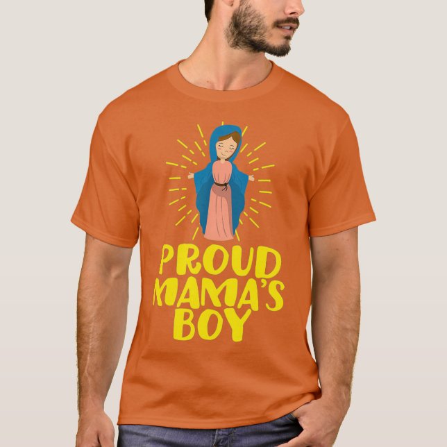 Camiseta Virgen María Feliz Día de la Madre Mamas católicas (Anverso)