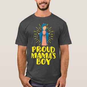 Camiseta Virgen María Feliz Día de la Madre Mamas católicas