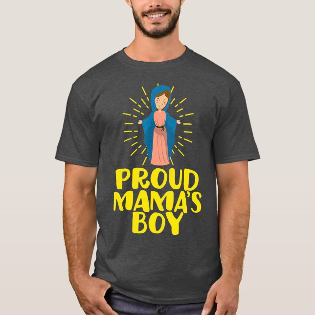 Camiseta Virgen María Feliz Día de la Madre Mamas católicas (Anverso)