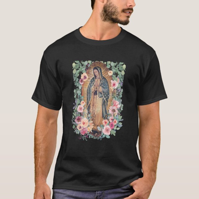 Camiseta Virgen María Nuestra Señora Virgen de Guadalupe (Anverso)