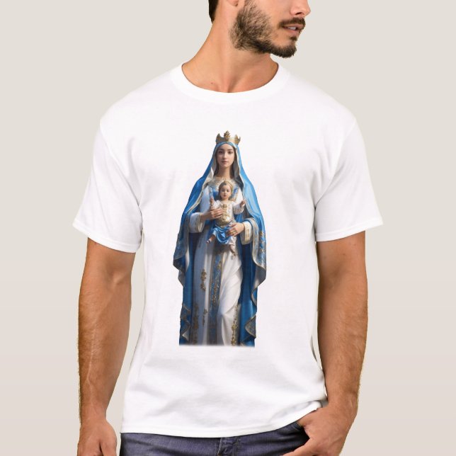 Camiseta Virgen María y el Niño Jesús (Anverso)