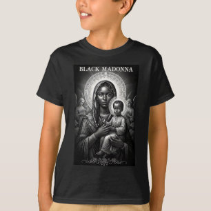 Camiseta Virgen Negra Madre Negra y Niño Jesús Cristiano