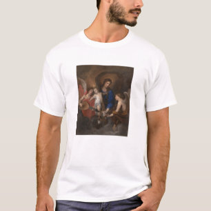 Camiseta Virgen y niño con la música que hace ángeles