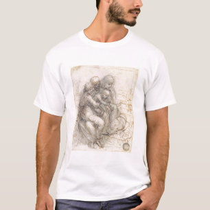 Camiseta Virgen y niño con St Anne, c.1501-10 (pluma y