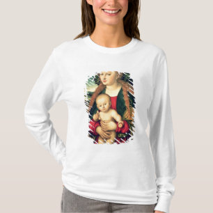 Camiseta Virgen y niño debajo de un manzano
