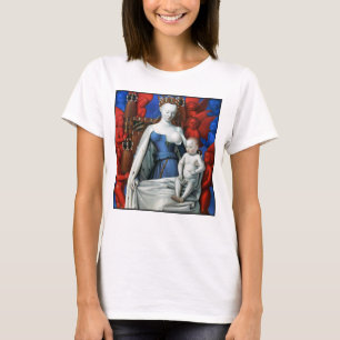 Camiseta Virgen y niño rodeados por ángeles - Fouquet