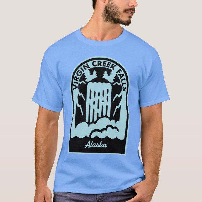Camiseta Virgin Creek Falls Alaska (Anverso)