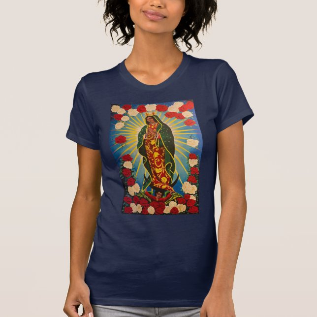 Camiseta Virgin de Guadalupe Jah Sunny Arts Design Tshirt (Anverso)