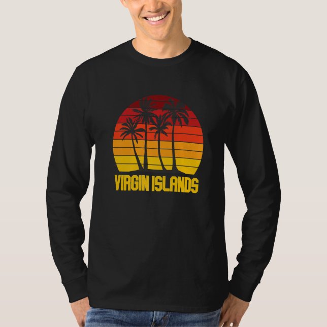 Camiseta Virgin Islands St. John National Park Palm trees S (Anverso)