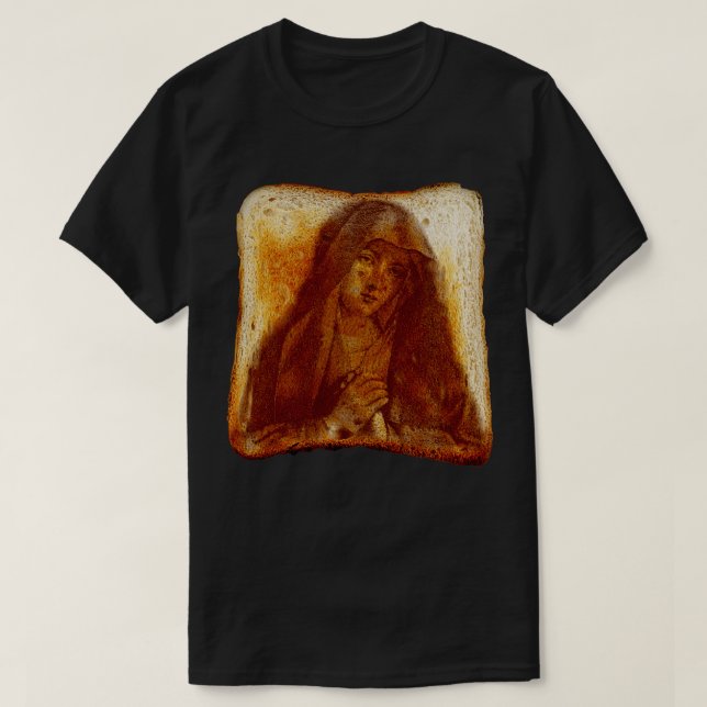 Camiseta Virgin Mary En Tosta (Diseño del anverso)