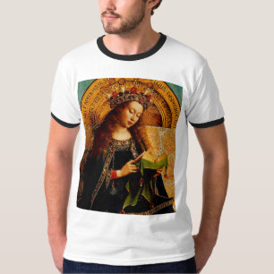 Camiseta Virgin Mary por Jan van Eyck