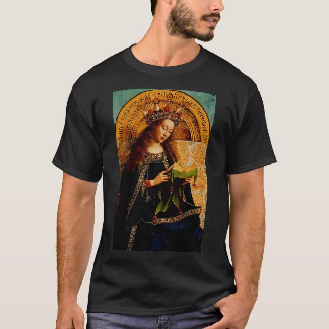 Camiseta Virgin Mary por Jan van Eyck (Anverso)