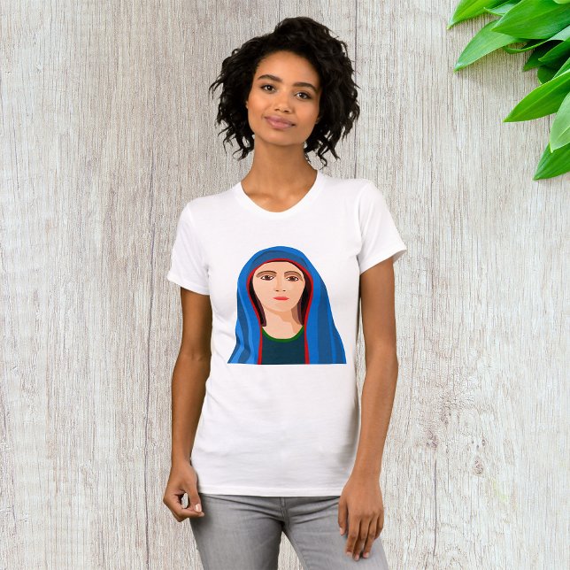 Camiseta Virgin Mary Womens T-Shirt (Subido por el creador)