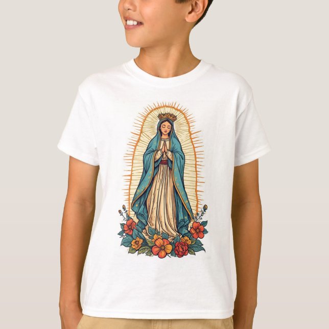 Camiseta Virgin of Guadalupe Kid's Tee Shirt (Anverso)
