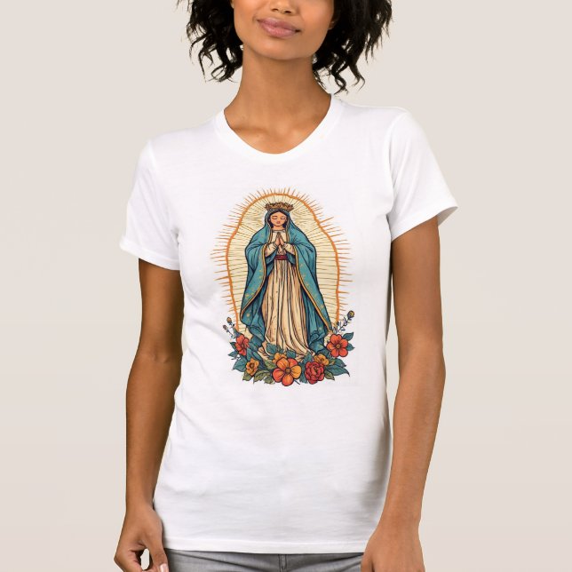 Camiseta Virgin of Guadalupe Women's Tee Shirt (Anverso)