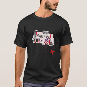 Camiseta Virginia Beach Chica Virginia Beach Boarding Pass