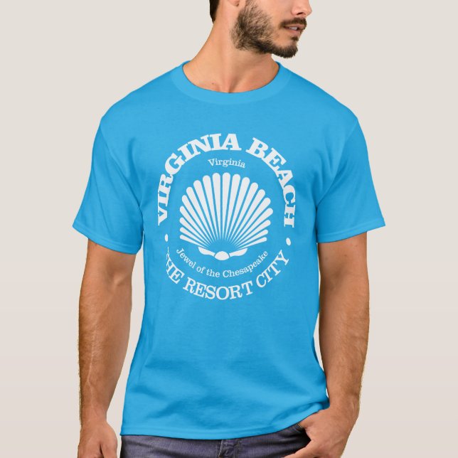 Camiseta Virginia Beach (concha de mar) (Anverso)