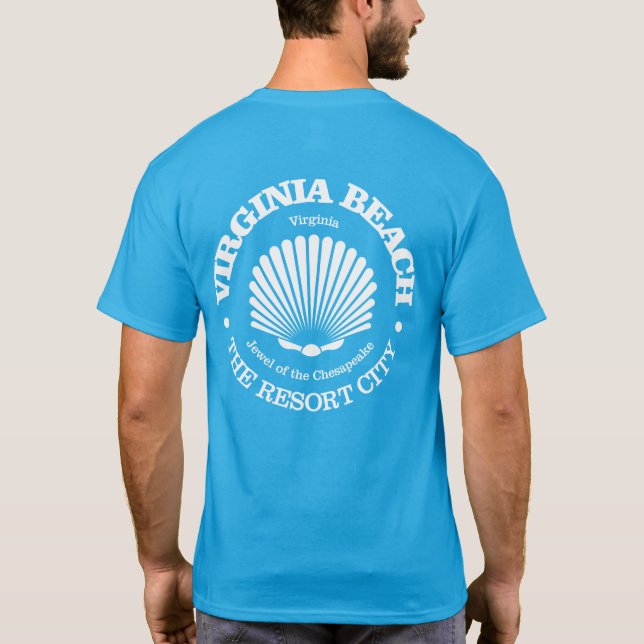 Camiseta Virginia Beach (concha de mar) (Reverso)