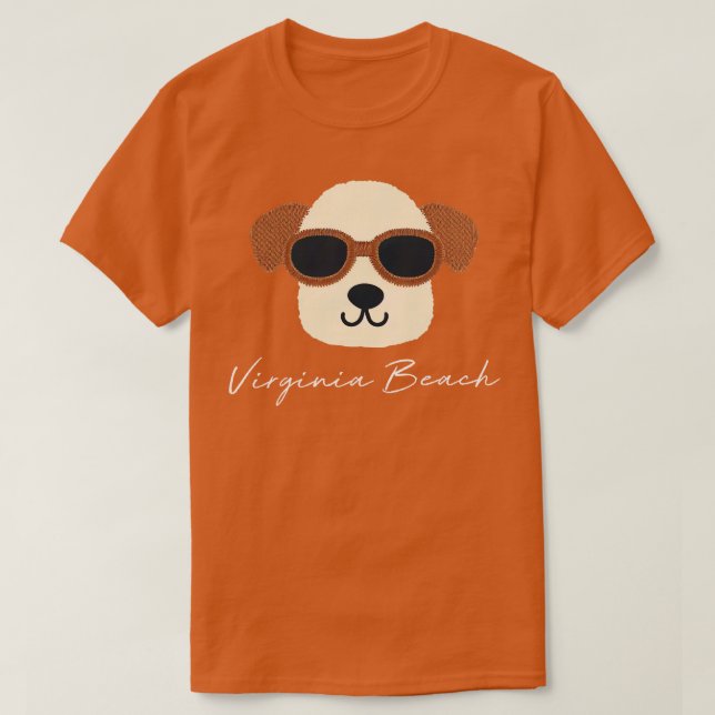 Camiseta Virginia Beach Dog (Diseño del anverso)