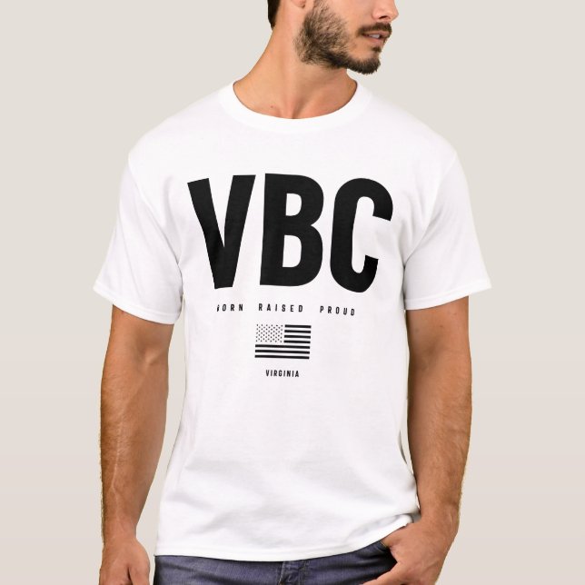 Camiseta Virginia Beach Love - Nacido provoca orgullo (Anverso)