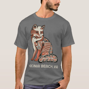 Camiseta Virginia Beach Red Tribal de los Arados Nativos Am