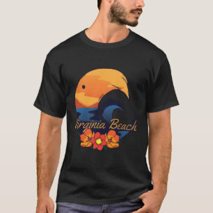 Camiseta Virginia Beach Travel Souvenir Ropa De Regalos Par