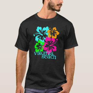 Camiseta Virginia Beach Tropical Paradise Travel Surf Ocean