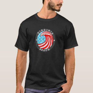 Camiseta Virginia Beach, VA Verano Patriótico 4º Orgullo