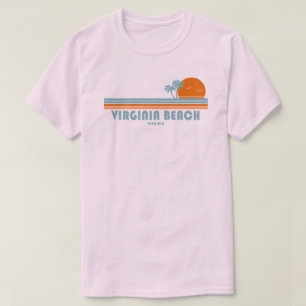 Camiseta Virginia Beach Virginia Palma Sol Árboles
